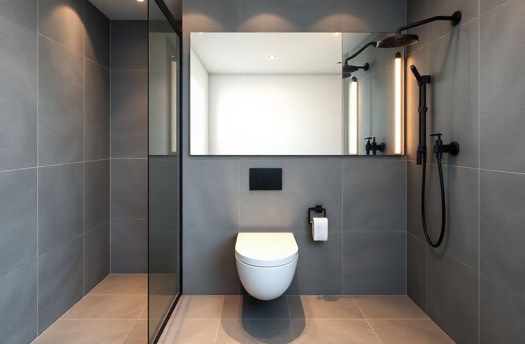 Moderne Badkamer Compact - na renovatie